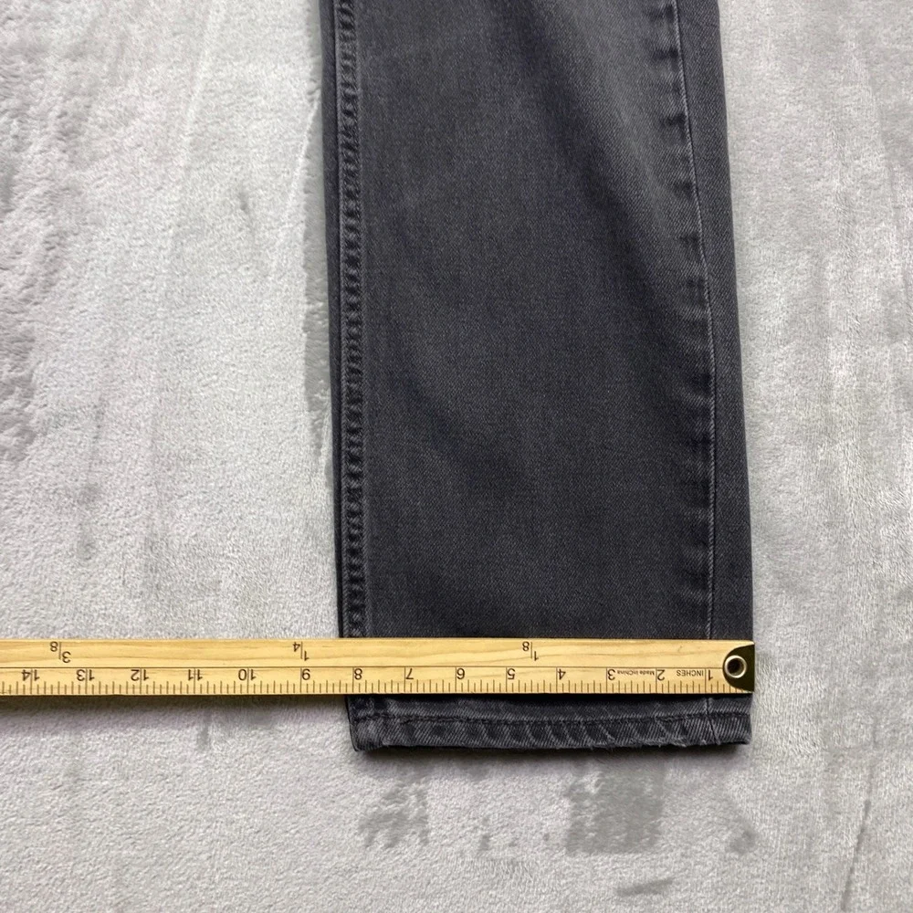 Levis 505 Regular Fit Mens Jeans Faded Black Straight‎ Leg Sz 34 Fits 33